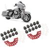 M5 Motorcycle    S Nuts Gaskets Set Aluminum Alloy Rubber Replacement for  