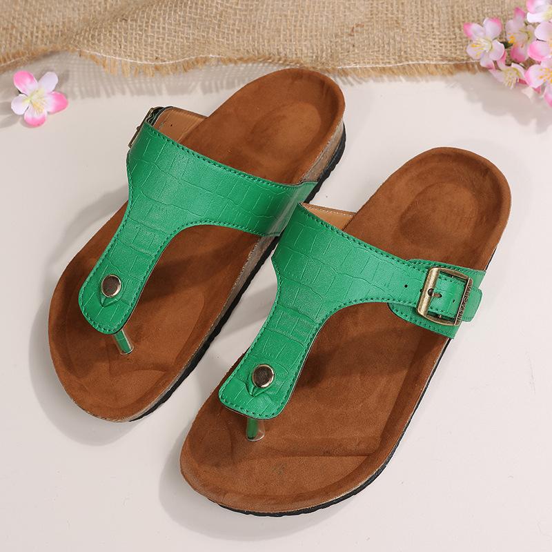 

Новые дышащие коричневые домашние женские пляжные шлепанцы женские тапочки 35 зелёный