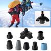 Non-slip Walking Stick Pad Caps Hiking Stick Ends Bottom Crutch Tip Protectors