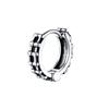 Vnox Retro Triangle Hoop Earrings for Men Dad Husband Boyfriend, Stainless Steel New Gothic Geometric Ear Gifts Jewelry