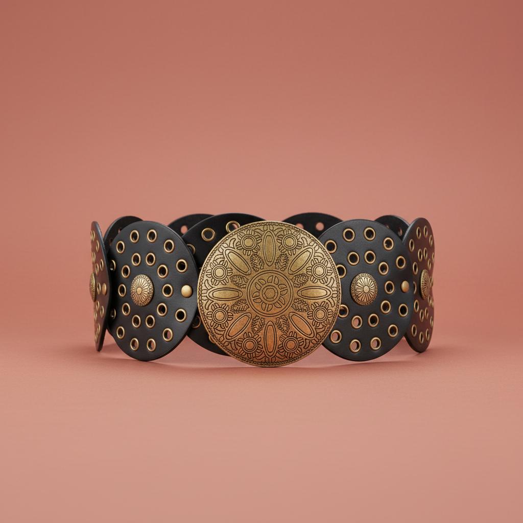 Bohemian Style Retro Women Belt Dress Decorative Waistband With Adjustable Buckle For Dresses Skirts