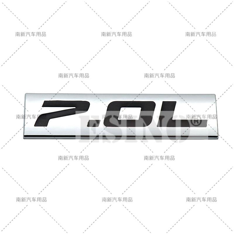 Car Styling 3D Metal Chrome Zinc Alloy Adhensive Emblem 6.0L 6.1L 6.2L 6.4L 7.0L 7.3L Body Trunk Fender Badge Accessory