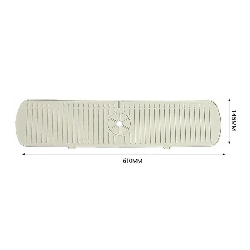 Kitchen Faucet Splash Pad Silicone Sink Faucet Splash Guard Mat Sponge Drain Rack Countertop Protector for Bath Kitchen Gadgets