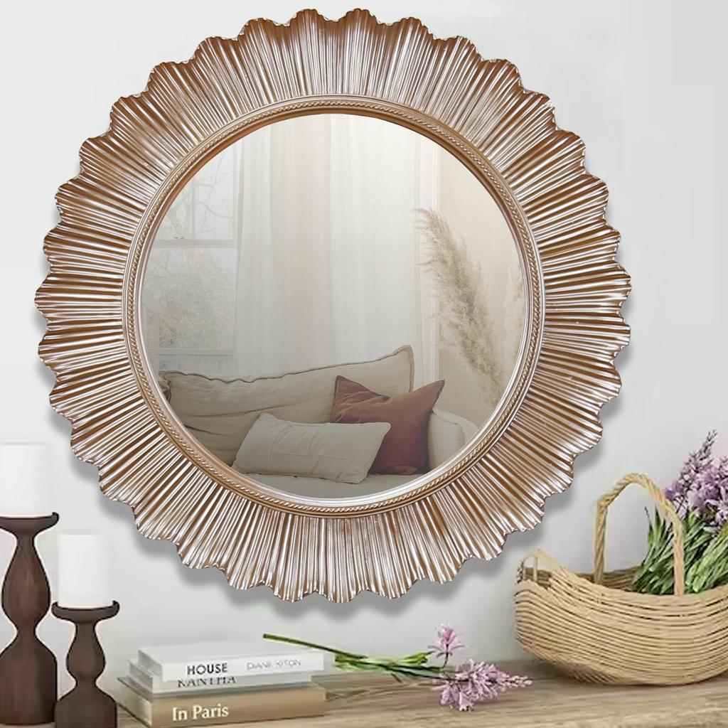 Flashy Wall Mirror In Silver Color