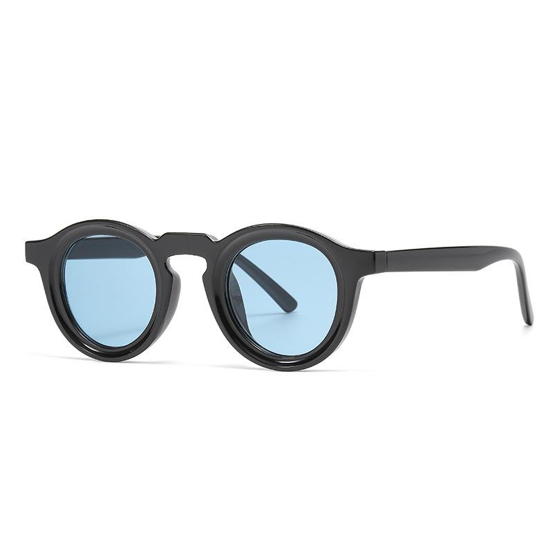 2024 New European American Vintage Small Round Frame Sunglasses High Sense Trendy UV Protection Sunglasses For Women Men Crossborder Outdoor Glasses