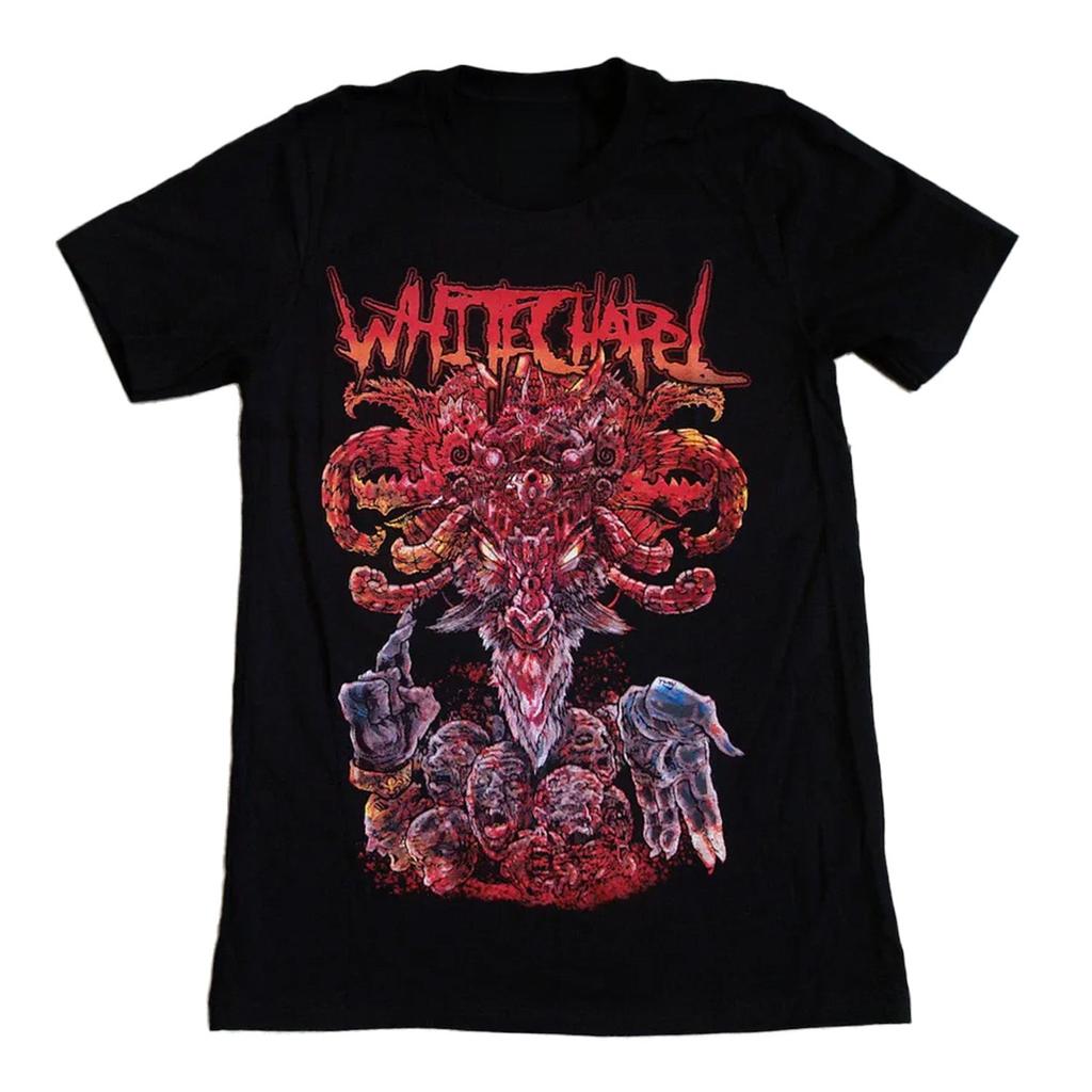 Whitechapel Brain Band TShirt Cotton Graphic Tee Unisex Women Summer Streetwear Top