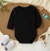 Baby Langarm-Baumwoll-Body mit Bauchschutz für Frühling & Herbst