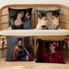 Cushion Cover Of Soft Case Sofa Woman Living Room Home Comfortable Office Celeste Faces Decor Protective Pillow