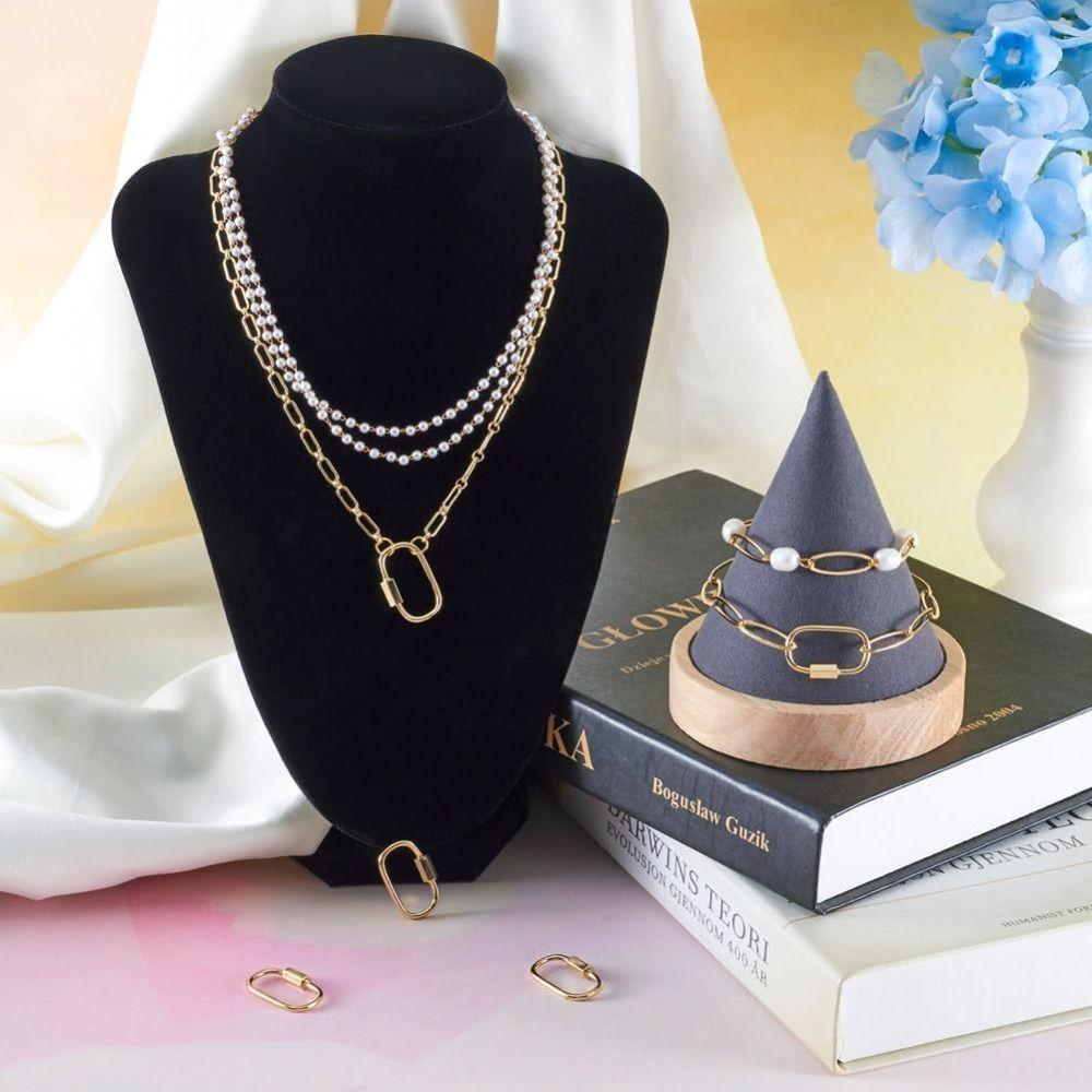 Stříbrná šroubovací karabina Mosazná oválná šroubovací Ručně vyráběné řemesla Milovníci