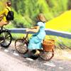 1/64 Scale People Figurines Miniature Bicycle Model DIY Diorama Table Decoration