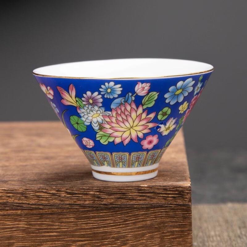 TIBORANG Enamel Ceramic Douli Teacup