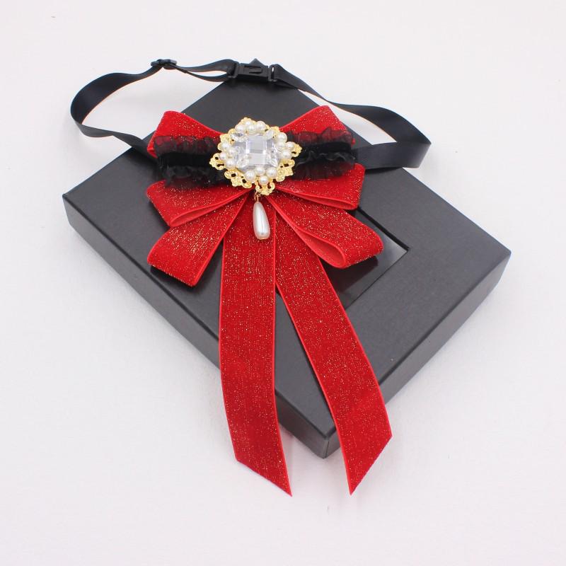 Starry Cat Rhinestone Bow Tie: Korean Style Sequin Stage Lapel Flower Collar Accessory TS258