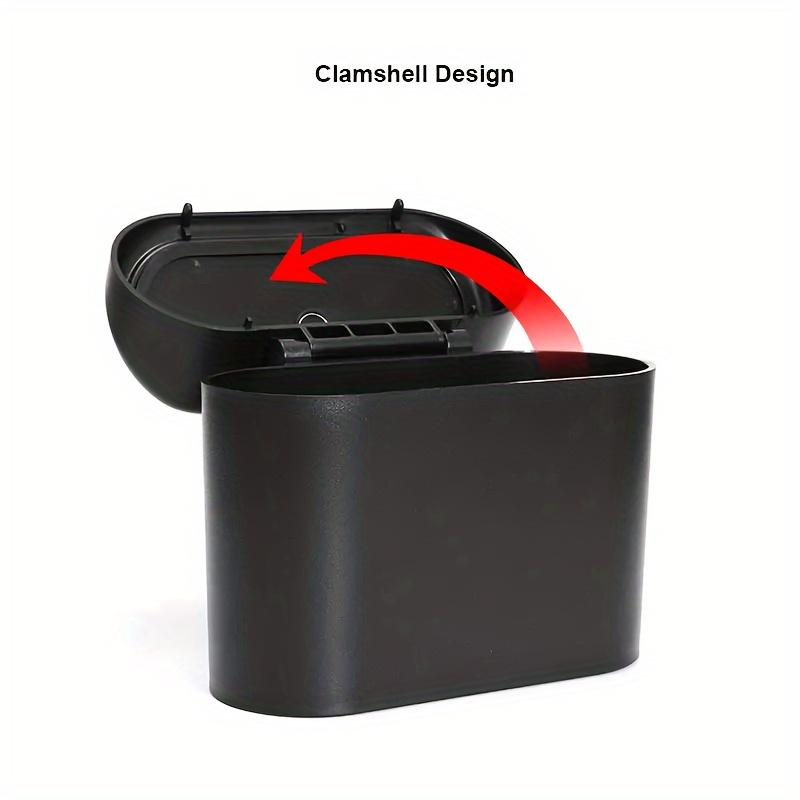 1Pc Car Trash Can with Side Hanging Lid, Mini Storage Bag, Multifunctional Backrest Storage Box for Cars
