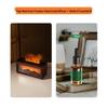 3D Aroma Diffuser & Fireplace Humidifier with Remote Control - Seven-Color LED Display