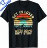 Retro Vintage UFO Desert Abduction Design | Alien Spaceship T-Shirt Mens Clothing Funny Shirt Print On Demand Camiseta Hombre