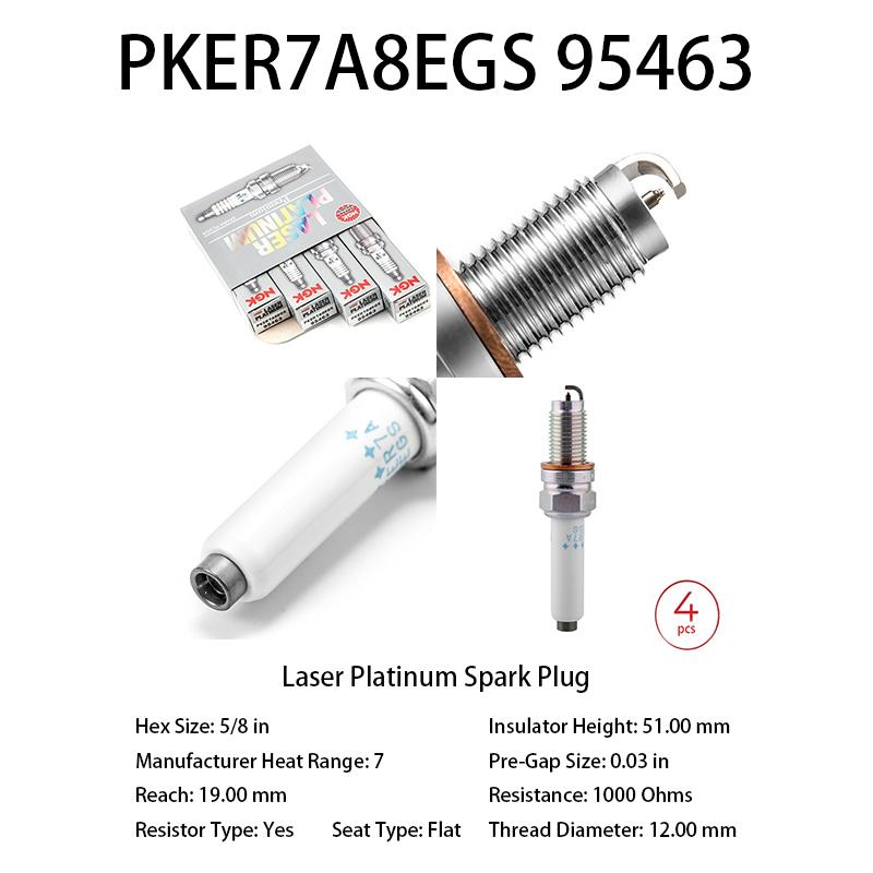 

4pcs 04E905602 Laser Iridium Spark Plug PKER7A8EGS 95463 Suitable For Golf 7 Octavia Swift Teng Touran OEM 04E905602 4pcs PKER7A8EGS