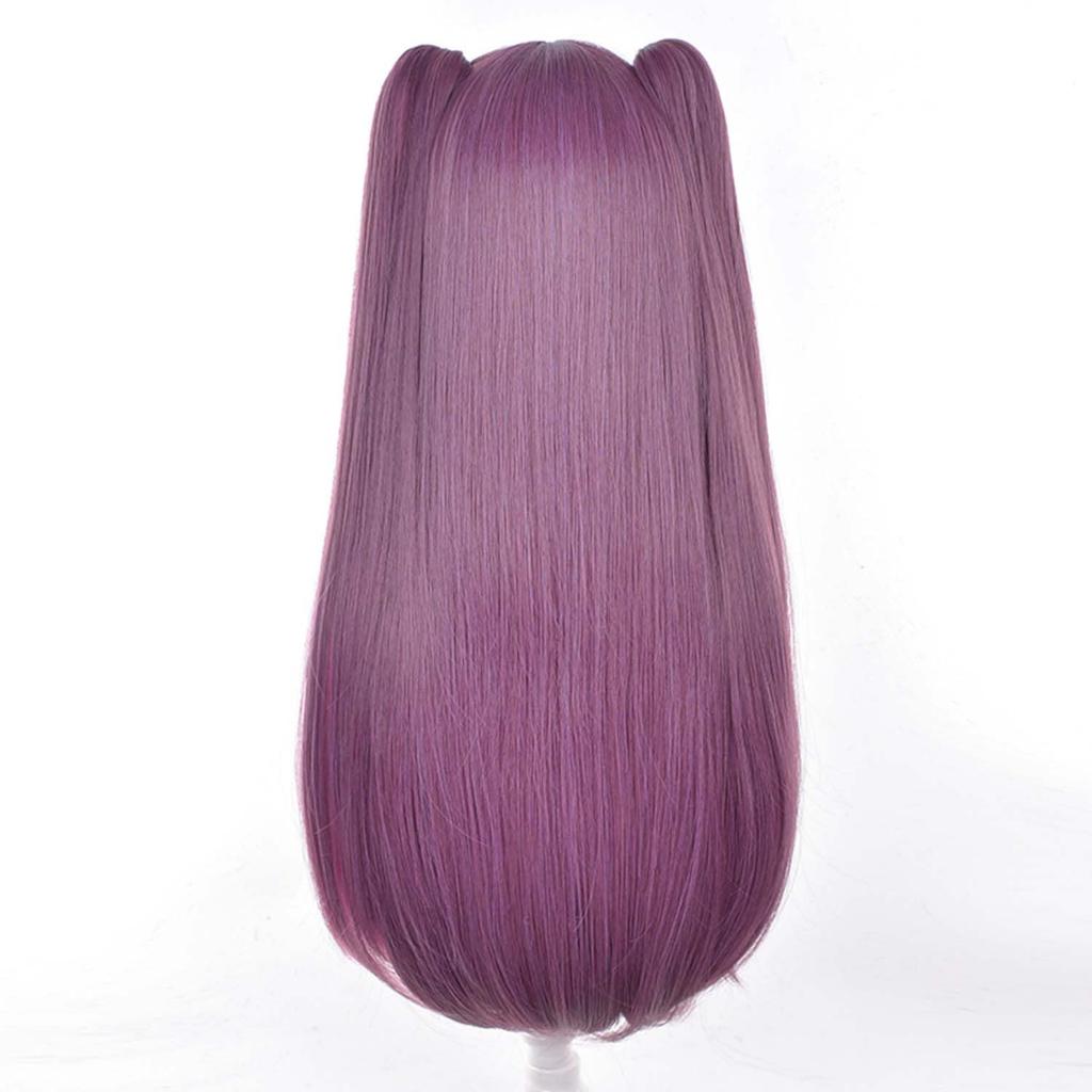 Purple Long Full Wig with Wig Perfect for Character Comic Market School and Cultural Wig, Heat-Resistant, Net, Cosplay, Events, Halloween, Festivals,