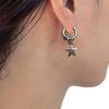 Creative Punk Star Earings Unisex Ear Jewelry Drop Earrings Star Hoop Earrings