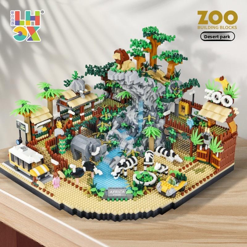 Scene Zoo Ørken Samling Byggekloss Modell Ornament For Gave Barn