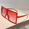 Oversized Square Sunglasses Women New Stylish Gradient Multicolor Shades Trendy Brand Design Outdoor Casual Sun Glasses