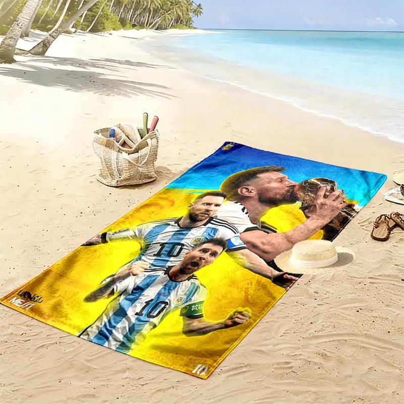 Ronaldo's Legacy: Number Journey beach towel beach soft seaside Outdoor pool towel quick-drying swim towel beach towel beach Fashion printing