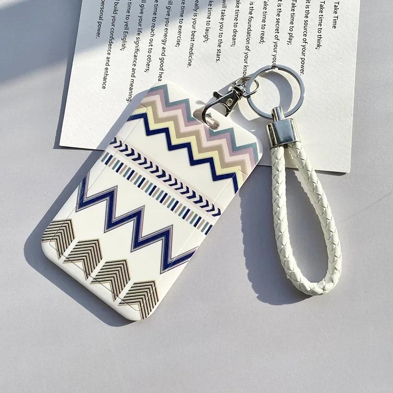Schüler Schulbus Ausweishülle Halter Schlüsselanhänger Koreanisch Niedlich Geometrisch Junge Mädchen Weiblich Kreditkartenhülle Etui