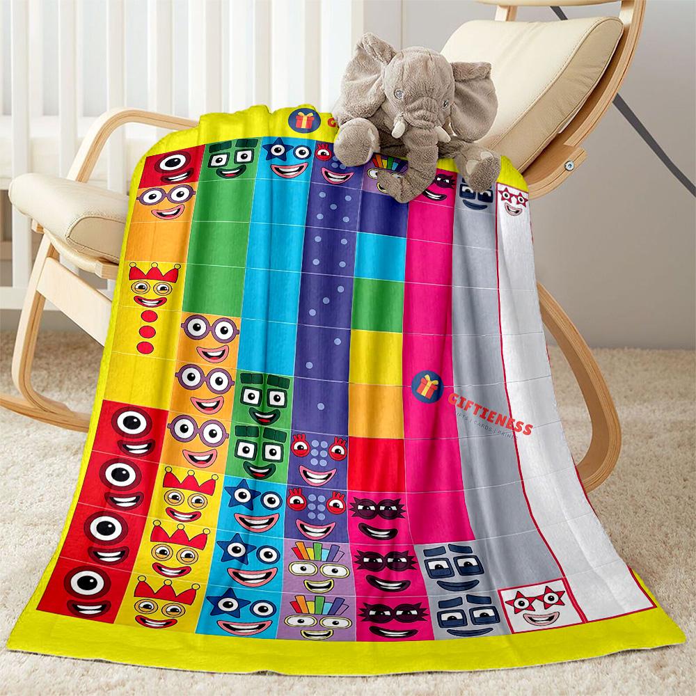 Numberblocks Blanket Comfortable Perfect for Sofa Bed Couch for All Occasions Stylish Decor Ideal Gift For Birthday Valentine'S Day