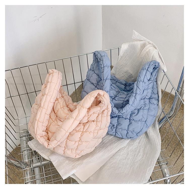 Wolken-Tasche Handheld Daune Große Kapazität Mode Mini Vielseitig Plissierte Unterarmtasche