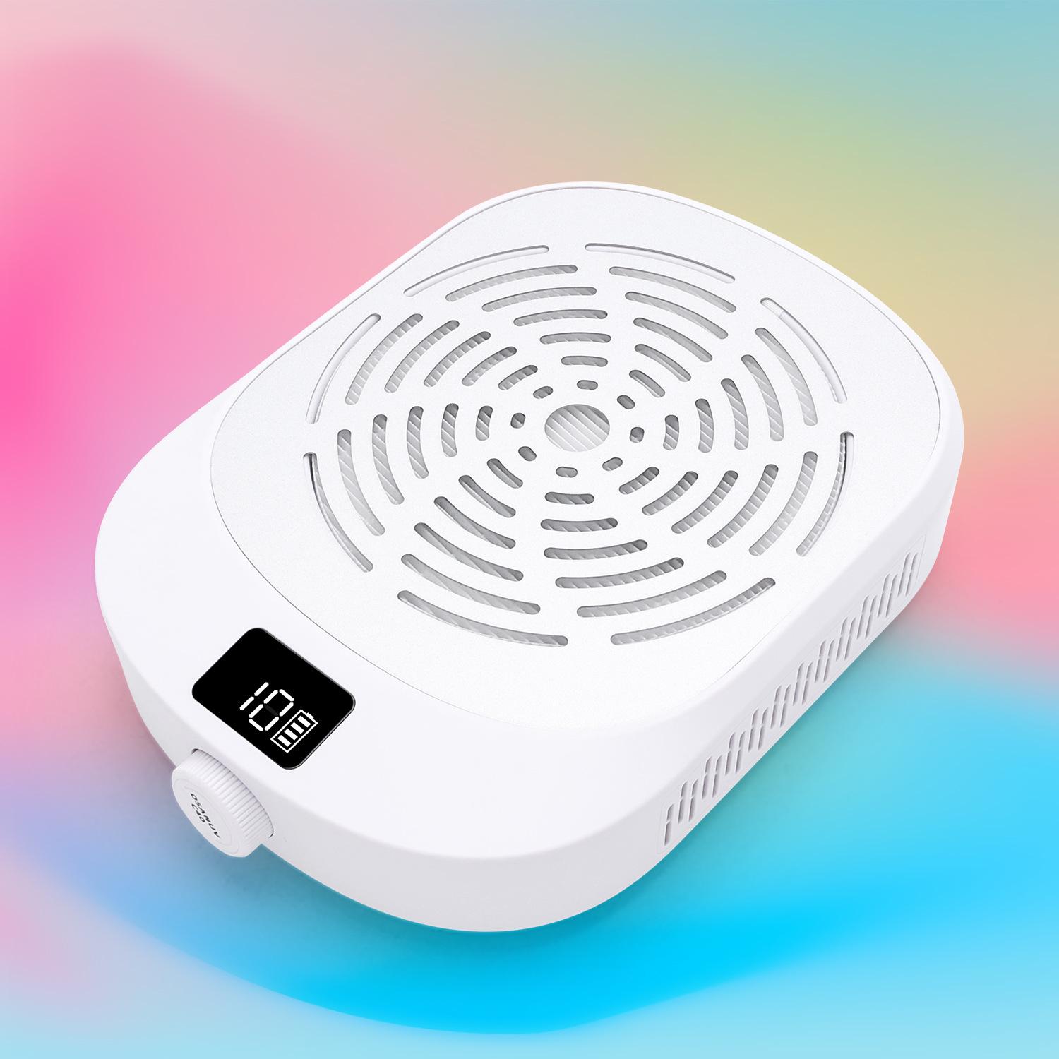 Silent High-Suction Brushless Nail Dust Collector for Dust-Free Polish Removal белый