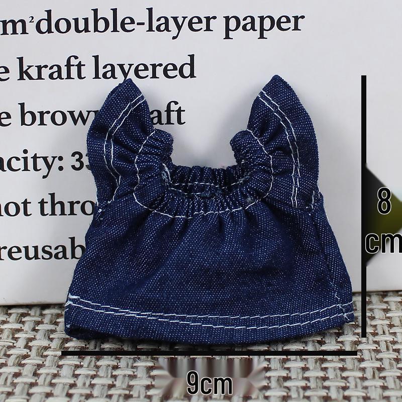 Denim Overalls & Pants for Doll, Bear & Rabbit - Cotton Replacement Clothes & Accessories Set