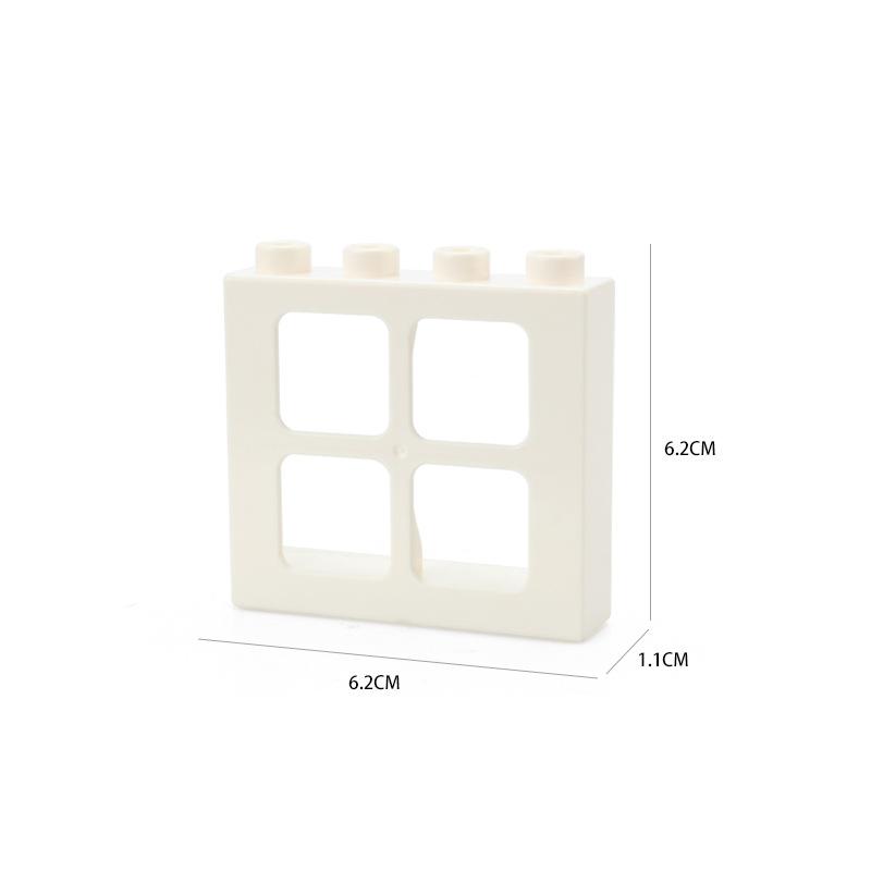 Big Size DIY Building Blocks Window Doors And Household Bulk Parts Model Compatible Large Bricks Toys Accessories Kids Toy Gifts