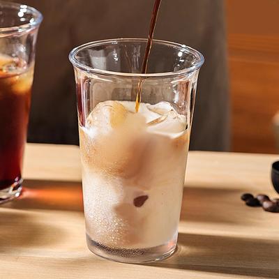 12.5 Oz 365ml Simple Coffee Cup Cold Drink Milk Cups Household Creative Cold Brew Latte Mug Party Specific Bubble Cocktail Glass