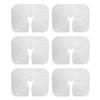 100pcs Disposable Face Rest Cover U Shaped Hollow Breathable Nonwoven Massage Face Rest Cover for SPA Clubs Baths
