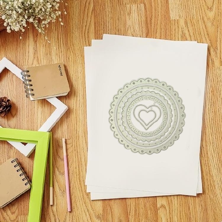 Lace Border Cutting Die DIY Embossing Moulds Round Stencil Template Card Making