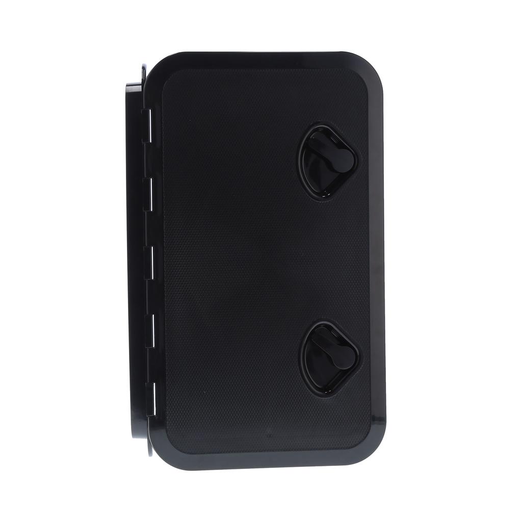 Deck Access Hatch Inspection Cover Ultraviolet Resistant with Lock for Marine Boat Black 24x14in