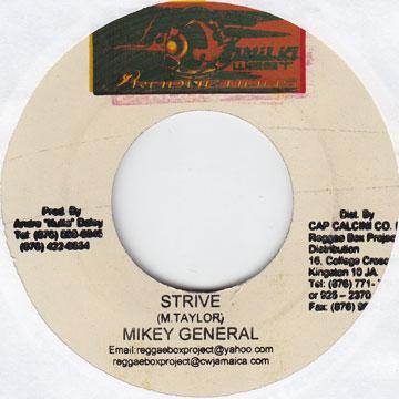 

7inch Record MIKEY GENERAL - Strive NONE La Familia West Jamaica Reggae, Ska & Dub Used