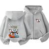 Children's Cardigan Hoodie Zipper Style Sweatshirt Boys Girls3-12Yrs Brand Sports Top Casual Fashion Charming Loose Coat Clothes