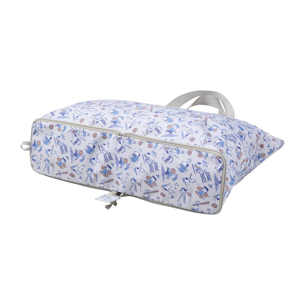 [Sifre] Foldable Tote Bag, Carry-On Bag, PEANUTS Snoopy, Women's, PN170, Gray Baseball