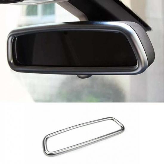 Matte Silver Rearview Mirror Frame 2013- Car Middle Console For Benz GLA CLA