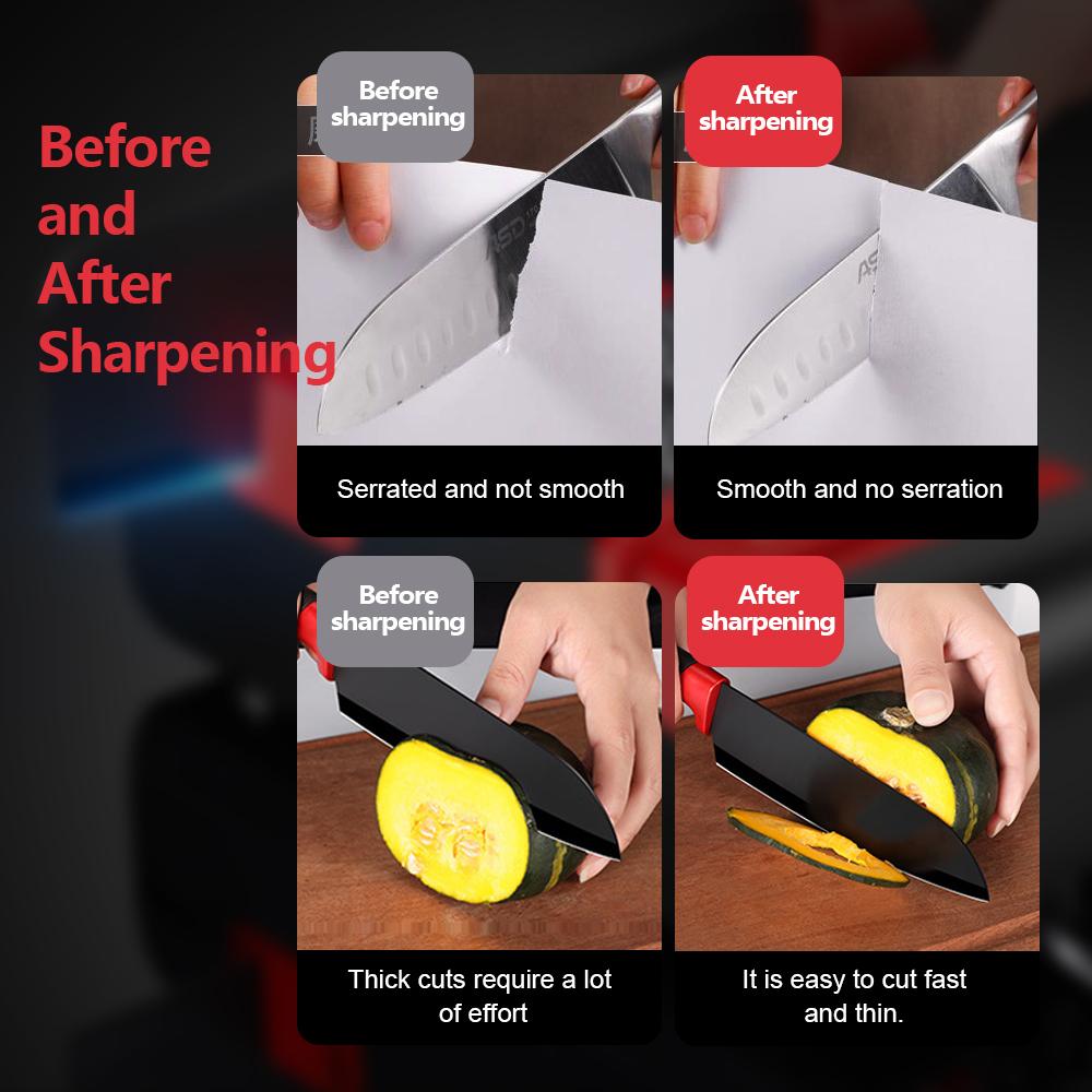 Electric Knife Sharpener Kitchen Knife Fast Knife Sharpening Stone Home Automatic Sharpener Knife Sharpening Stone