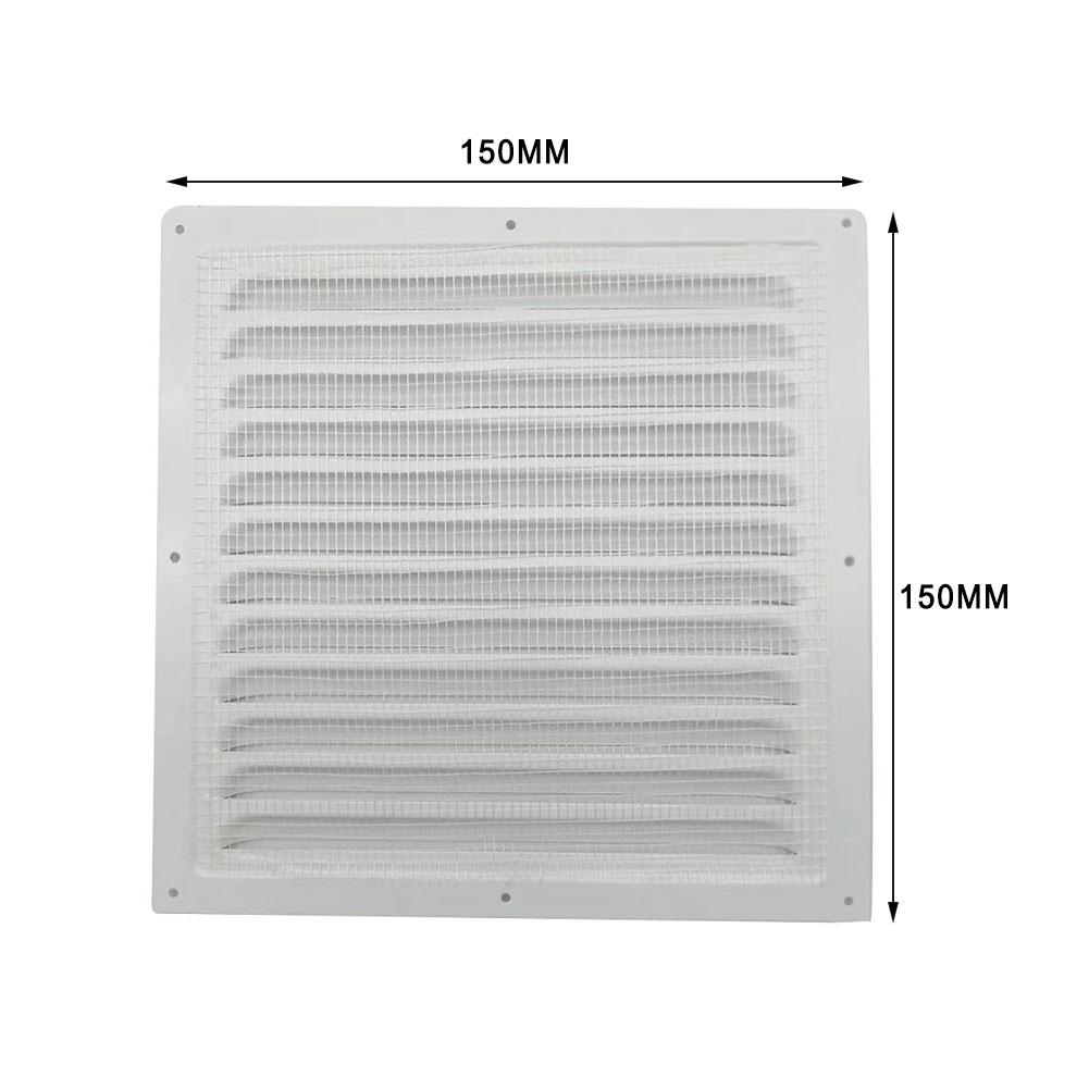 Louver Air Vent Grille Ventilation Cover Aluminum White Wall Grilles Duct Heating Cooling & Vents Plate Insect Screen Cover