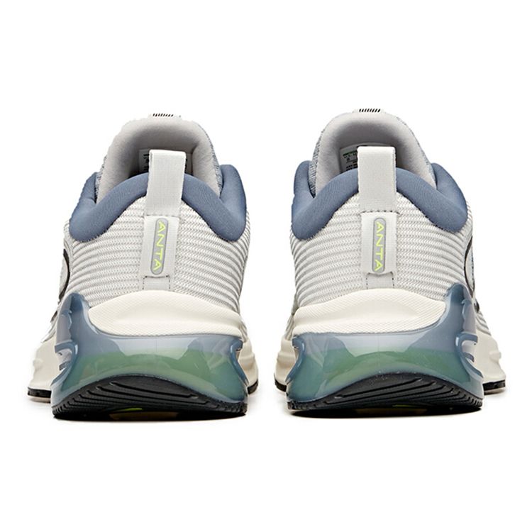 Anta Comfort Shock Absorption Non-Slip Wear-Resistant Breathable Low-Top Running Shoes Men sneaker Gray White 112115586-4