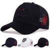 Casquettes de Baseball en Maille Unisexes avec Broderie Tête de Tigre Printemps et Automne Extérieur Réglables Casquettes Décontractées Chapeau Anti-Soleil Casquette de Sport pour le Golf