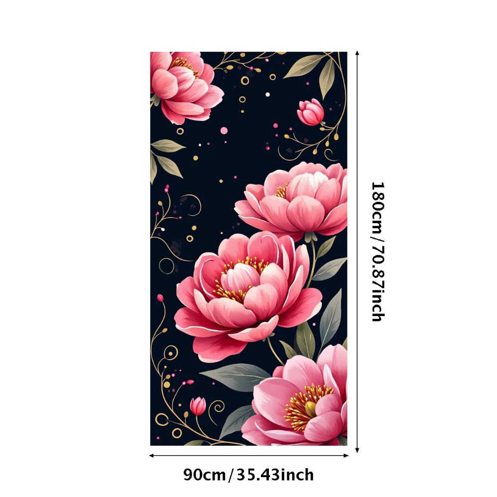 Peony Rose Flower Banner Backdrop Spring Outing Wedding Decor Photography Background Party Decoration Event Photo Shoot Supplies