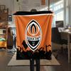 Shakhtar Donetsk FC Printed Flannel Blanket, soft throw for bedroom sofa, washable,soccer fan merchandise, great gift.