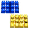 Clearance Sale 12 Keys Electroplated Backlight Keycap PBT Backlit Translucent Metallic Mechanical Keycaps for Cherry MX Keyboard