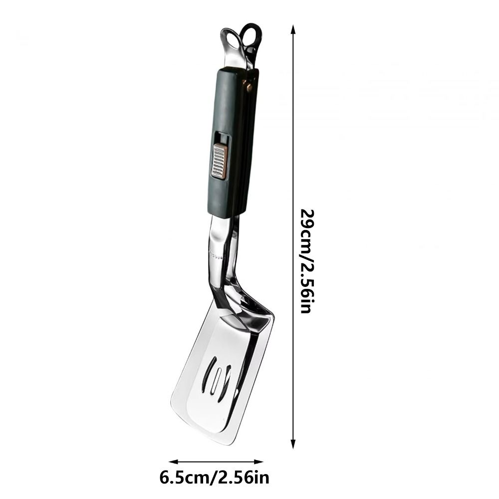 Slotted Design Steak Spatula Tongs Anti-scald Steak Flipping Clip Stainless Steel Grill Clamp  Home