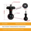 Aluminum 15Mm/17Mm/19Mm/20Mm/25Mm Ball Head Adapter To M6 1/4 Bolt For Motorcycle Phone Holder Car Bracket Camera Stand