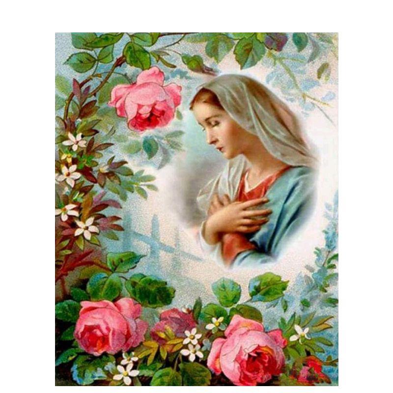 Diamond Embroidery Virgin Diy Diamond Painting Cross Stitch Diamond Mosaic Religion Figure Picture Of Rhinestone