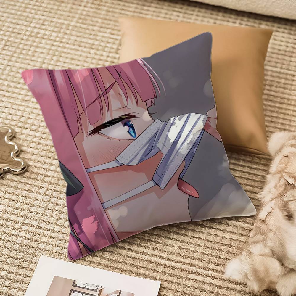 Аниме Девушка Нино Накано Наволочка Защита от пылевых клещей Невидимая молния Диван Кровать 12x12Inch